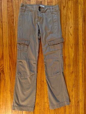 Banana Republic Straight-Leg Cargo Pants in Taupe